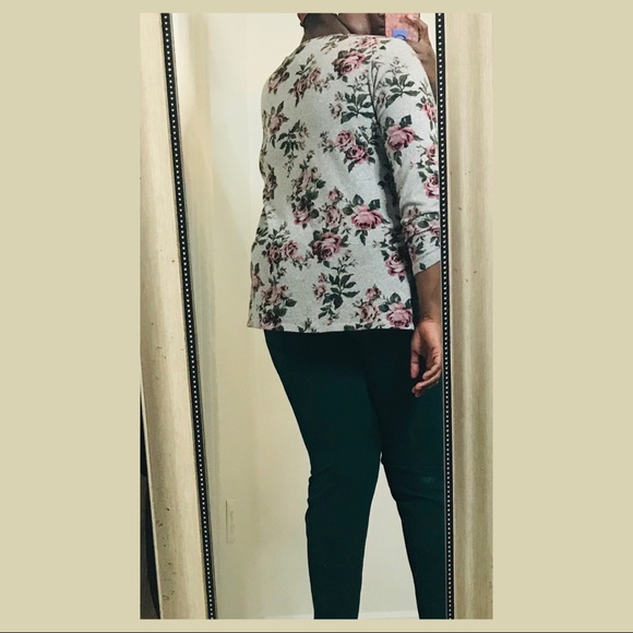 2X TERRA & SKY Side Split Sweater (plus size) - Picture 3 of 9